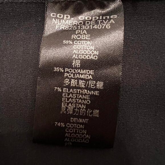 Cop Copine Sleeveless Bodycon Dress Black White Red Trim Animal Print – Size S - Picture 8 of 8